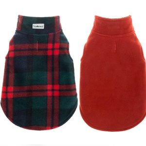 NWT Scenereal XS Reversible Plaid Dog Fleece
